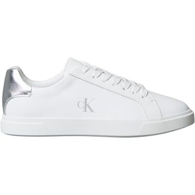HW0HW028460K837 Calvin Klein Damskie Low PRO Cups Laceup LTH MET HW0HW02846 Low Top, Białe (Jasny Biały/Srebrny), 4, Biały Jasny Biały Srebrny, 37 EU HW0HW028460K837 Calvin Klein Damskie Low PRO Cups Laceup LTH MET HW0HW02846 Low Top, Białe (Jasny Biały/Srebrny), 4, Biały Jasny Biały Srebrny, 37 EU