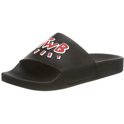 K0104 The White Brand Unisex dziecięce sandały Love Twb 3D Peeptoe, Wielobarwny Black Red Black Red, 34 EU K0104 The White Brand Unisex dziecięce sandały Love Twb 3D Peeptoe, Wielobarwny Black Red Black Red, 34 EU