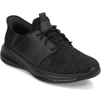 210811 Skechers Męskie mokasyny wsuwane Slade-Ocon bez użycia rąk, Czarny, 44 EU 210811 Skechers Męskie mokasyny wsuwane Slade-Ocon bez użycia rąk, Czarny, 44 EU