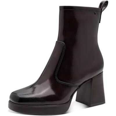 1-25361-43 Tamaris Damskie sztyblety Boot Heel , Merlot Patent, 42 EU, Merlot Patent, 42 EU 1-25361-43 Tamaris Damskie sztyblety Boot Heel , Merlot Patent, 42 EU, Merlot Patent, 42 EU