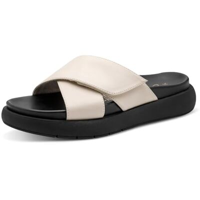 2-27425-46 Marco Tozzi Pantolette damskie Mule, kremowe, 36 UK 2-27425-46 Marco Tozzi Pantolette damskie Mule, kremowe, 36 UK