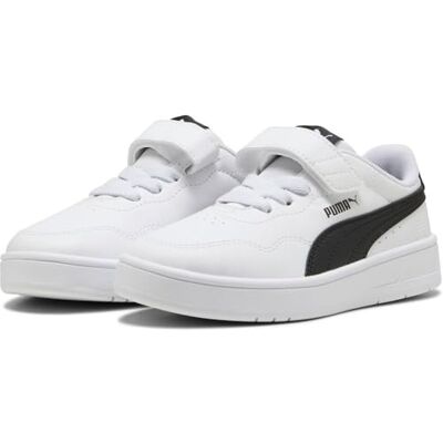 402305 Puma Court Lally AC+ PS Sneakersy Dziewczyny, Puma Biały, czarny, 31 EU 402305 Puma Court Lally AC+ PS Sneakersy Dziewczyny, Puma Biały, czarny, 31 EU