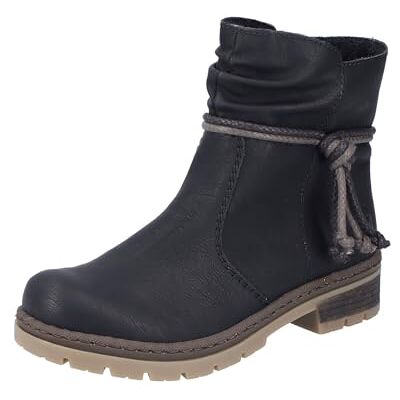 Y7463 Rieker Damskie botki Ankle Boots , damskie botki, Czarny 00, 39 EU Y7463 Rieker Damskie botki Ankle Boots , damskie botki, Czarny 00, 39 EU