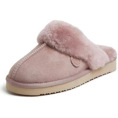 75094-10663 Dearfoams Damskie kapcie Fireside Sydney sztuczne Shearling Scuff, pudrowy róż 36 EU 75094-10663 Dearfoams Damskie kapcie Fireside Sydney sztuczne Shearling Scuff, pudrowy róż 36 EU