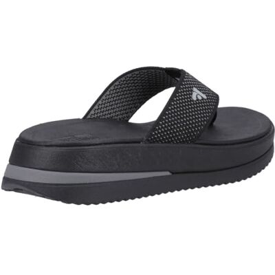 HJ8-001 Fitflop Damskie sandały SURFF dwukolorowe parciane, czarne, 8 UK, Czarny, 42 EU HJ8-001 Fitflop Damskie sandały SURFF dwukolorowe parciane, czarne, 8 UK, Czarny, 42 EU
