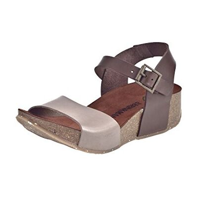 710675_Taupe/Chocolate Dr. Brinkmann 710675 klapki damskie, beżowy taupe czekoladowy, 39 EU 710675_Taupe/Chocolate Dr. Brinkmann 710675 klapki damskie, beżowy taupe czekoladowy, 39 EU