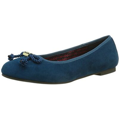FW56817741 Tommy Hilfiger AMY 8B damskie baleriny zamknięte, Niebieski Seaport 699, 37 eu FW56817741 Tommy Hilfiger AMY 8B damskie baleriny zamknięte, Niebieski Seaport 699, 37 eu