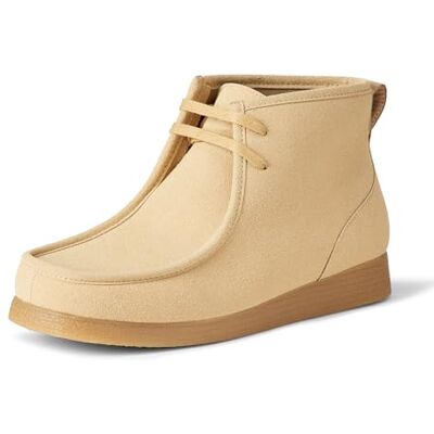 AEMN24812_Sand Faux Suede Amazon Essentials Męskie buty Aemn24812Chukka Moc Toe, Piaskowy sztuczny zamsz, 41 EU AEMN24812_Sand Faux Suede Amazon Essentials Męskie buty Aemn24812Chukka Moc Toe, Piaskowy sztuczny zamsz, 41 EU