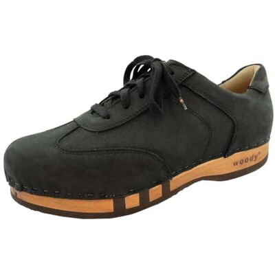 20750 Woody Sam męskie buty drewniane, czarne, 44 EU, czarny, 44 EU 20750 Woody Sam męskie buty drewniane, czarne, 44 EU, czarny, 44 EU