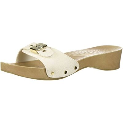 F6147S1-250-9 M US Dr. Scholl's Shoes Damskie klasyczne sandały ze sztucznego drewna, Gardenia biały wąż nadruk, 39.5 EU F6147S1-250-9 M US Dr. Scholl's Shoes Damskie klasyczne sandały ze sztucznego drewna, Gardenia biały wąż nadruk, 39.5 EU