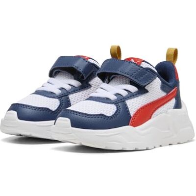 391481 PUMA Unisex Baby Trinity Lite Ac+ Inf Sneaker, Puma Biały ostry czerwony perski niebieski, 25 EU 391481 PUMA Unisex Baby Trinity Lite Ac+ Inf Sneaker, Puma Biały ostry czerwony perski niebieski, 25 EU