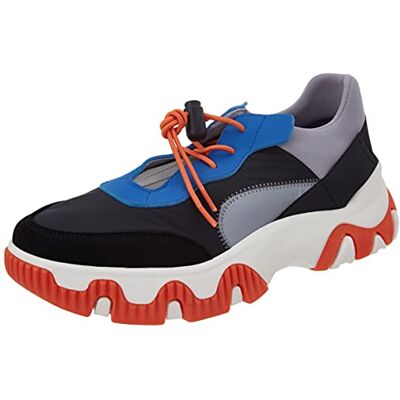 P144634004 Fly London Fian634fly Sneaker damskie, Szary niebieski pomarańczowy 38 EU P144634004 Fly London Fian634fly Sneaker damskie, Szary niebieski pomarańczowy 38 EU