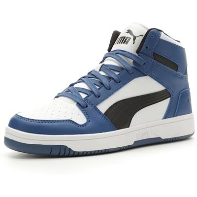 36957336 PUMA Męskie buty ze skóry syntetycznej Rebound Layup, Puma Biały PUMA Czarny Clyde Royal, 44 EU 36957336 PUMA Męskie buty ze skóry syntetycznej Rebound Layup, Puma Biały PUMA Czarny Clyde Royal, 44 EU