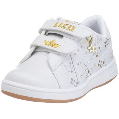 Sally Lico V 500051, dziewczęce buty typu sneaker, białe, (biało-złoto-srebrne), biały biały 28 EU Sally Lico V 500051, dziewczęce buty typu sneaker, białe, (biało-złoto-srebrne), biały biały 28 EU