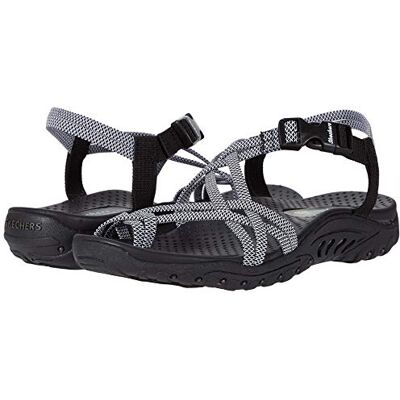 163013-BKW Skechers Women's Reggae-IRIE MON Sport Sandal, Black/White, 5.5 163013-BKW Skechers Women's Reggae-IRIE MON Sport Sandal, Black/White, 5.5