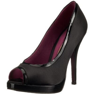 Buffalo Peep Toe damskie, Czarny 01, 40 EU Buffalo Peep Toe damskie, Czarny 01, 40 EU