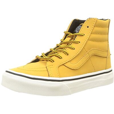 VW9WGZJ_Mte/Honey/Leather Vans SK8-HI ZIP wysokie sneakersy dziecięce, uniseks, brązowy Braun Mte Honey Leather 31.5 EU VW9WGZJ_Mte/Honey/Leather Vans SK8-HI ZIP wysokie sneakersy dziecięce, uniseks, brązowy Braun Mte Honey Leather 31.5 EU