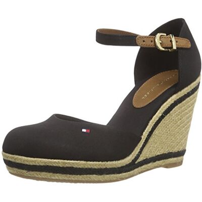 FW56820665_BLACK 990 Tommy Hilfiger E1285 mma 7D Espadryle damskie, czarny czarny (Black 990) 41 EU FW56820665_BLACK 990 Tommy Hilfiger E1285 mma 7D Espadryle damskie, czarny czarny (Black 990) 41 EU
