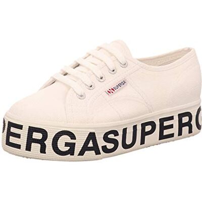 S00FJ80 Superga Damskie buty sportowe 2790 COTW Outsole Lettering, biały, 39 EU S00FJ80 Superga Damskie buty sportowe 2790 COTW Outsole Lettering, biały, 39 EU