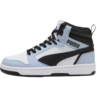 393831 PUMA Rebound V6 MID JR Sneaker, biało-Snow Mountain Blue Black, 4,5 UK, Puma Biały śnieg góra niebieski PUMA czarny, 4.5 UK 393831 PUMA Rebound V6 MID JR Sneaker, biało-Snow Mountain Blue Black, 4,5 UK, Puma Biały śnieg góra niebieski PUMA czarny, 4.5 UK