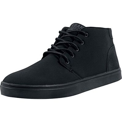TB1290_00017 Urban Classics Męskie buty sportowe Hibi Mid Shoe, wielokolorowy Black Black, 39 eu TB1290_00017 Urban Classics Męskie buty sportowe Hibi Mid Shoe, wielokolorowy Black Black, 39 eu
