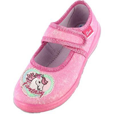 3052 Beck Chłopięce Fantasy World kapcie, różowy Rosa 25 EU 3052 Beck Chłopięce Fantasy World kapcie, różowy Rosa 25 EU