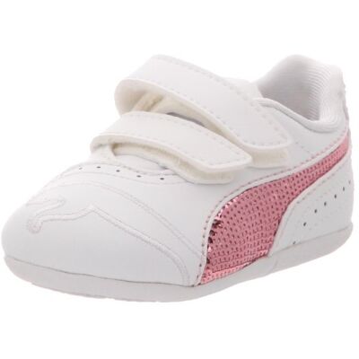 INF Lyla SEQ V Puma , modne trampki dla dziewczynek, biały, 23 EU INF Lyla SEQ V Puma , modne trampki dla dziewczynek, biały, 23 EU
