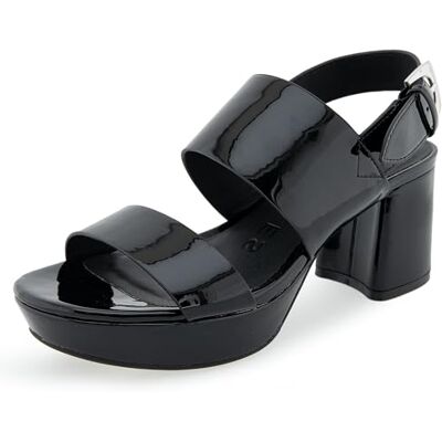 CAMILIA Aerosoles Women's Heeled Sandal, Black Patent, 8 CAMILIA Aerosoles Women's Heeled Sandal, Black Patent, 8