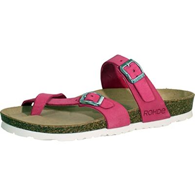 5573 Rohde Alba damskie klasyczne sandały, pantofle, buty letnie, kapcie domowe, wkładka z korka, 46 różowy, 35 EU 5573 Rohde Alba damskie klasyczne sandały, pantofle, buty letnie, kapcie domowe, wkładka z korka, 46 różowy, 35 EU