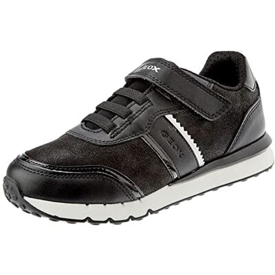 J46GZB0BCBL Geox J Fastics Girl B, Trampki Dziewczyny, czarny, 28 EU J46GZB0BCBL Geox J Fastics Girl B, Trampki Dziewczyny, czarny, 28 EU