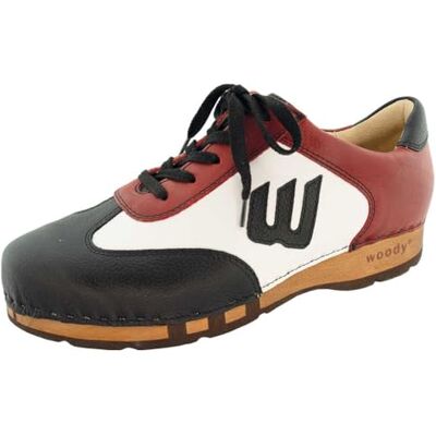 20752 Woody Męskie buty drewniane Niki, czarne różowe, 48 EU, Schw Ros, 48 EU 20752 Woody Męskie buty drewniane Niki, czarne różowe, 48 EU, Schw Ros, 48 EU