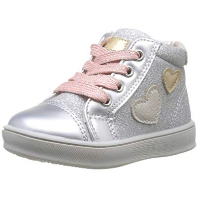 01062379000000_020 Chicco Polacchino Fede, dziewczęce buty pustynne, Srebrny, 21 EU 01062379000000_020 Chicco Polacchino Fede, dziewczęce buty pustynne, Srebrny, 21 EU