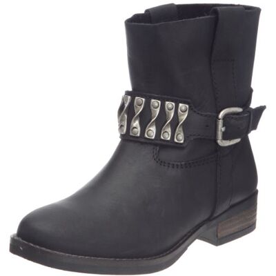 Yelena Buffalo London Botki Crazy Horse, czarny Czarny Noir 01-38 EU Yelena Buffalo London Botki Crazy Horse, czarny Czarny Noir 01-38 EU