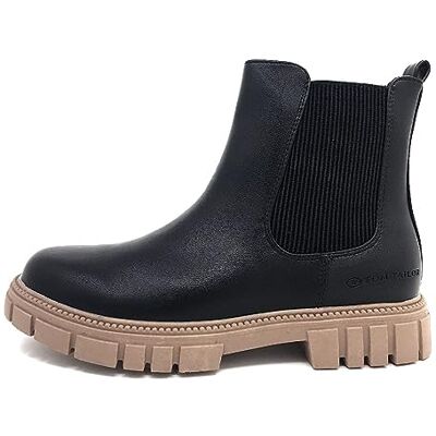 6370400003 TOM TAILOR Kids Dziewczęce botki, Czarny Dksand, 35 6370400003 TOM TAILOR Kids Dziewczęce botki, Czarny Dksand, 35
