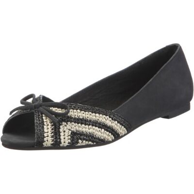 117213 Buffalo London Damskie baleriny 210-5228 NUBUCK RAFFIA BLACK 38, czarny Czarny Black 38-40 EU 117213 Buffalo London Damskie baleriny 210-5228 NUBUCK RAFFIA BLACK 38, czarny Czarny Black 38-40 EU