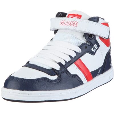 GBKFLY Globe Superfly-Kids buty typu sneaker, uniseks, biały biały White Red Navy 37 eu GBKFLY Globe Superfly-Kids buty typu sneaker, uniseks, biały biały White Red Navy 37 eu