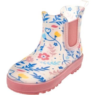 180216 Playshoes Gummistiefel, dziecięce kalosze dziecięce, Ecru Floreal, 22 EU 180216 Playshoes Gummistiefel, dziecięce kalosze dziecięce, Ecru Floreal, 22 EU