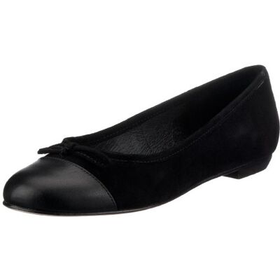 Buffalo 5309-277 kid suede metal, damskie baleriny, czarny Czarny Black01-40 EU Buffalo 5309-277 kid suede metal, damskie baleriny, czarny Czarny Black01-40 EU