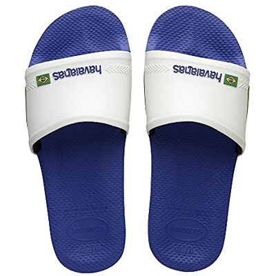 4142616 Havaianas Uniseks Slide Brazylia Slide, Granatowy Biały, 37/38 EU 4142616 Havaianas Uniseks Slide Brazylia Slide, Granatowy Biały, 37/38 EU