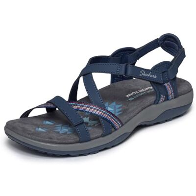 163115-NVY Skechers Damskie płaskie sandały Reggae Slim Sun Array, granatowe, 4 UK 163115-NVY Skechers Damskie płaskie sandały Reggae Slim Sun Array, granatowe, 4 UK