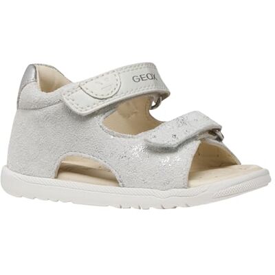 B254WA007BC Geox Sandały niemowlęce B MACCHIA Gir, Off White/Silver, 24 EU B254WA007BC Geox Sandały niemowlęce B MACCHIA Gir, Off White/Silver, 24 EU