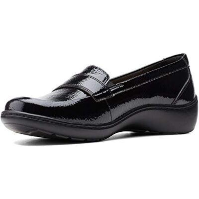 26155772-003 Clarks Damskie mokasyny Cora Daisy Loafer, rozmiar szablonu AD, Czarny, 37.5 EU 26155772-003 Clarks Damskie mokasyny Cora Daisy Loafer, rozmiar szablonu AD, Czarny, 37.5 EU