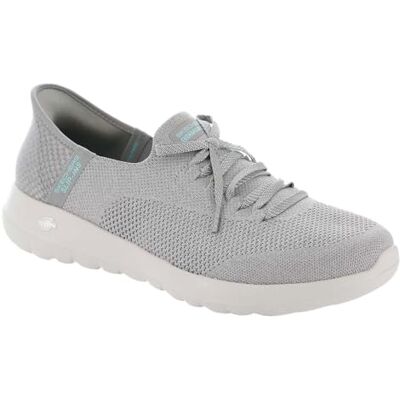 124649 Skechers Damskie wsuwane buty Go Walk Joy Abby, Szare wykończenie tekstylne, 41 EU 124649 Skechers Damskie wsuwane buty Go Walk Joy Abby, Szare wykończenie tekstylne, 41 EU