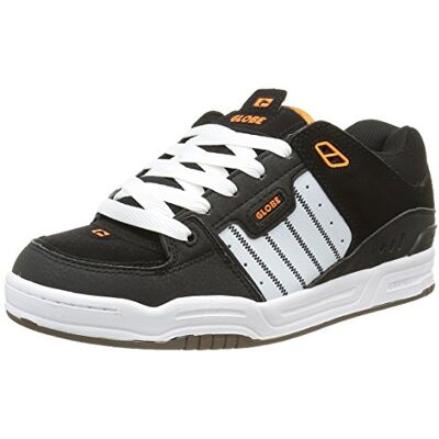 GBFUS_black/white/orange Globe Fusion męskie buty skateboardowe, Czarny, czarny, biały, pomarańczowy, 42.5 EU GBFUS_black/white/orange Globe Fusion męskie buty skateboardowe, Czarny, czarny, biały, pomarańczowy, 42.5 EU