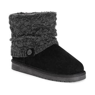 1000072006-9W MUK LUKS Damskie buty laurowe, czarne wrzosowe, 40 EU, Czarny wrzos, 7 UK Wide 1000072006-9W MUK LUKS Damskie buty laurowe, czarne wrzosowe, 40 EU, Czarny wrzos, 7 UK Wide