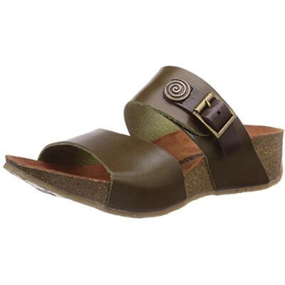700795_Khaki Dr. Brinkmann Klapki damskie, zielony khaki., 36 EU 700795_Khaki Dr. Brinkmann Klapki damskie, zielony khaki., 36 EU