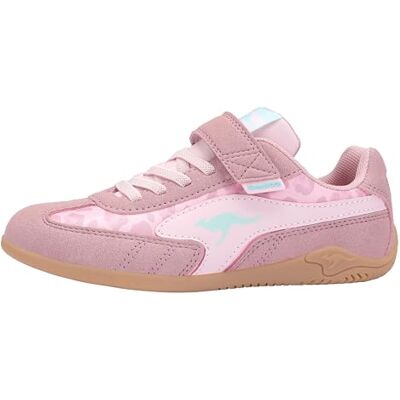 10438 KangaROOS Dziewczęce buty K-skk Wavex Ev Og Sneaker, Dusty Rose Leo, 2 UK, Zakurzona róża lew, 34 EU 10438 KangaROOS Dziewczęce buty K-skk Wavex Ev Og Sneaker, Dusty Rose Leo, 2 UK, Zakurzona róża lew, 34 EU