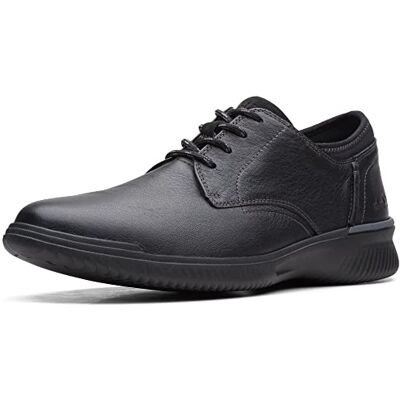 261634547070 Clarks Mężczyźni Donaway Plain Tkanina Oxford, Czarna skóra, 40.5 EU 261634547070 Clarks Mężczyźni Donaway Plain Tkanina Oxford, Czarna skóra, 40.5 EU
