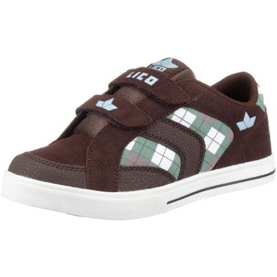 LICO Flint V 530086, chłopięce sneakersy, brązowy Brązowy brązowy biały jasnoniebieski 30 EU LICO Flint V 530086, chłopięce sneakersy, brązowy Brązowy brązowy biały jasnoniebieski 30 EU