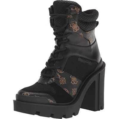gwTADBIT2 GUESS Women's TADBIT Ankle Boot, Black/Brown 001, 9 gwTADBIT2 GUESS Women's TADBIT Ankle Boot, Black/Brown 001, 9